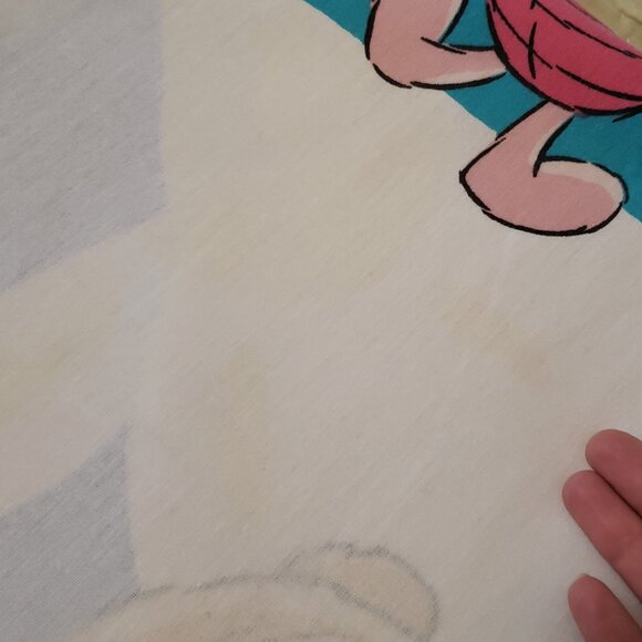 Vintage Disney Winnie the Pooh & Piglet Bed Flat Sheet & 2 Pillowcases - Picture 4 of 9